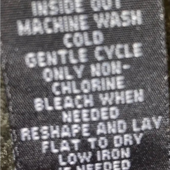 Womens Daytrip 1/2 Zip Green Long Sleeve Crochet Sweater Medium Preowned - Picture 9 of 9